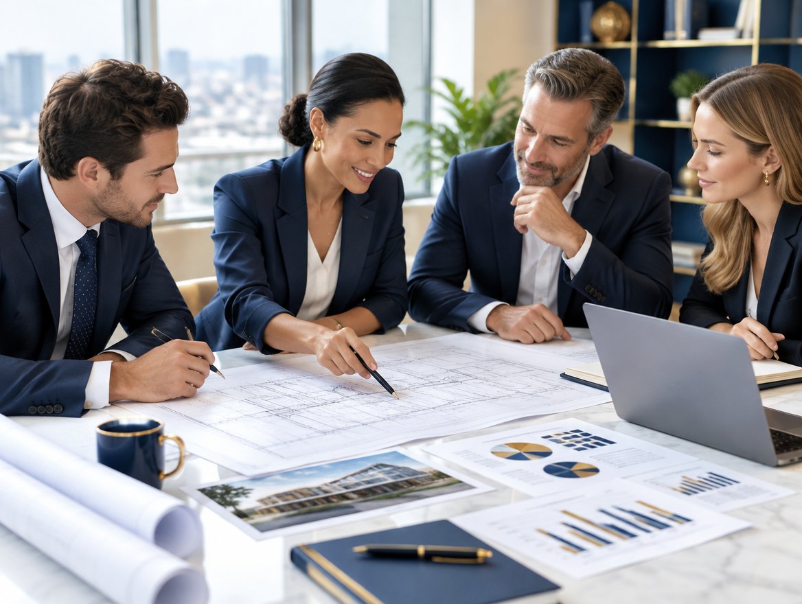 LDJ advisors reviewing plans with a client